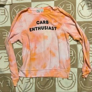 Wildfox Carb Enthusiast Spiral Tie Dye Sweater